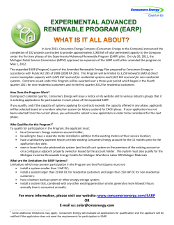EARP Brochure - Leelanau Solar