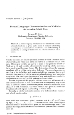 Formal Language Characterization of Cellular Automaton Limit Sets