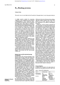 B12 Binding proteins