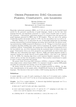 Order-Preserving DAG Grammars: Parsing, Complexity, and Learning