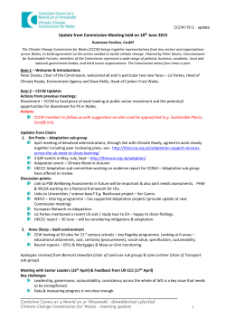 Comisiwn Cymru ar y Newid Hinsawdd