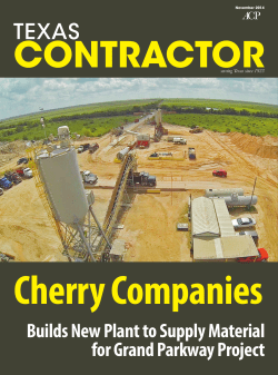Builds New Plant to Supply Material for Grand Parkway Project