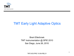 TMT Early Light Adaptive Optics