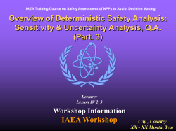 Deterministic Safety Analysis