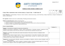 Course Code: Credit Units