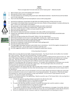 Tapped (5 Points) "There is enough water for human need, but not