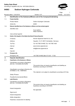 64063 Sodium Hydrogen Carbonate