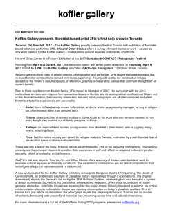 Koffler Gallery presents Montréal-based artist 2Fik`s first solo show