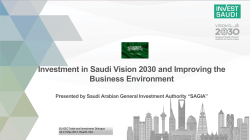 SAGIA 2017 Invest Saudi