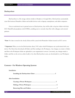 DatAnywhere - East Carolina University