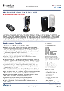 Outside Plant Medium Multi-Function Joint - MMJ
