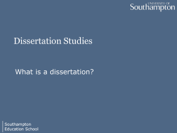 Advanced Research Methods
