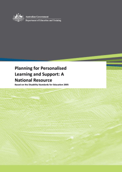 DOCX file of Planning for Personalised Learning and
