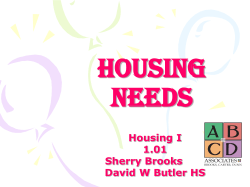 1.01 Housing Needs - Cabarrus County Schools