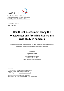 Health risk assessment along the wastewater and faecal