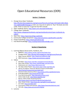Open Educational Resources (OER)