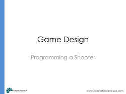 Skills &ndash; Programming a Shooter