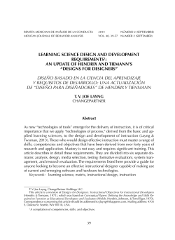 Learning Science DeSign anD DeveLopment requirementS1: an