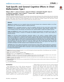 Task-Specific and General Cognitive Effects in