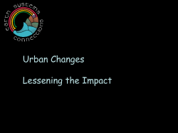 Urban Changes - American Geosciences Institute