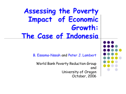 Assessing the Poverty Impact of Economic Growth