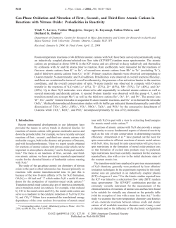 Gas-Phase Oxidation and Nitration of First-, Second-, and Third