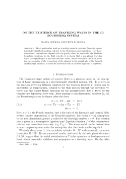 ON THE EXISTENCE OF TRAVELING WAVES IN THE 3D