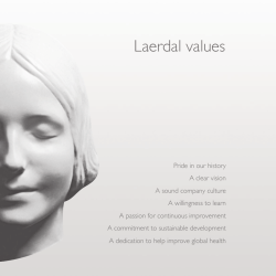 Laerdal values - Laerdal Medical