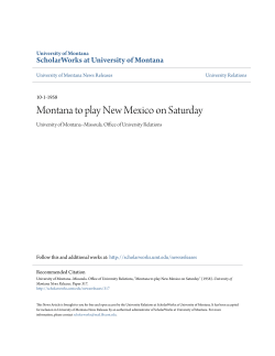 Montana to play New Mexico on Saturday