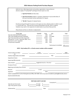 SDSU Advance Parking Permit Purchase Request