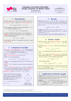 Languages associated with graphs - entropy sensitivity via Markov