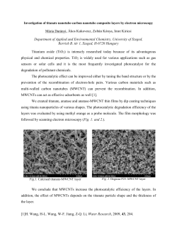 Investigation of titanate nanotube