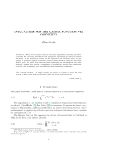Inequalities for the Gamma function via convexity