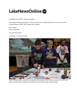 Camdenton hosts FIRST® robotics competition One hundred and
