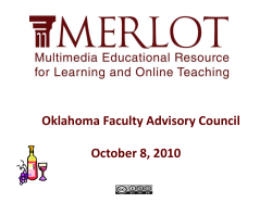 MERLOT - Oklahoma State Regents for Higher Education