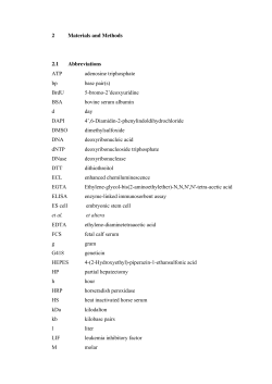 2 Materials and Methods 2.1 Abbreviations ATP adenosine