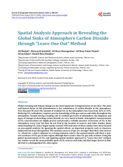 Spatial Analysis approach in revealing the global sinks of