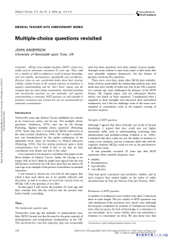 Multiple-choice questions revisited