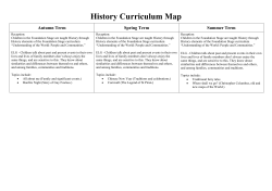 History Curriculum Map - Trewirgie Infants` School