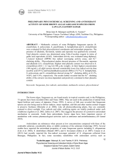 12 preliminary phycochemical screening and antioxidant activity of