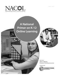 A National Primer on K-12 Online Learning