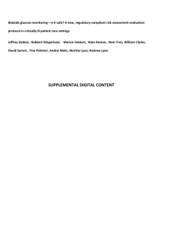 Supplemental Table 2: Breakdown of patient age and glucose ranges