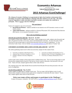 2013 Arkansas EconChallenge!