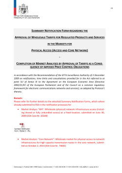 LLV Brief - EFTA Surveillance Authority