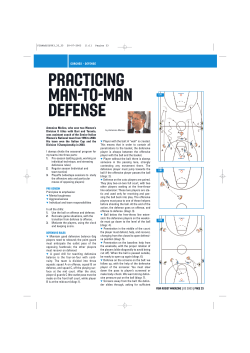 practicing man-to-man defense