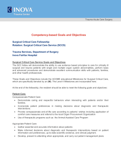 Competency-based Goals and Objectives