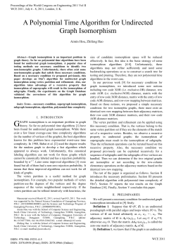 A Polynomial Time Algorithm for Undirected Graph