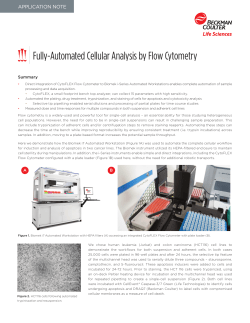 Fully-Automated Cellular Analysis by Flow Cytometry