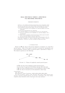 REAL SPECTRUM VERSUS ℓ-SPECTRUM VIA BRUMFIEL