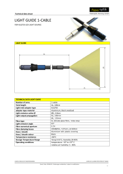 light guide 1-cable - FaserOptik